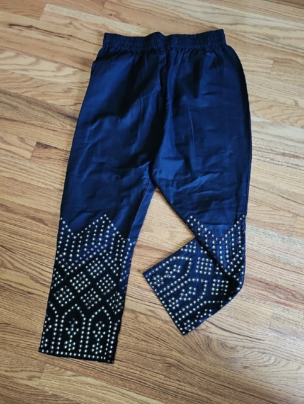 Black Mirror Work Cropped Pants